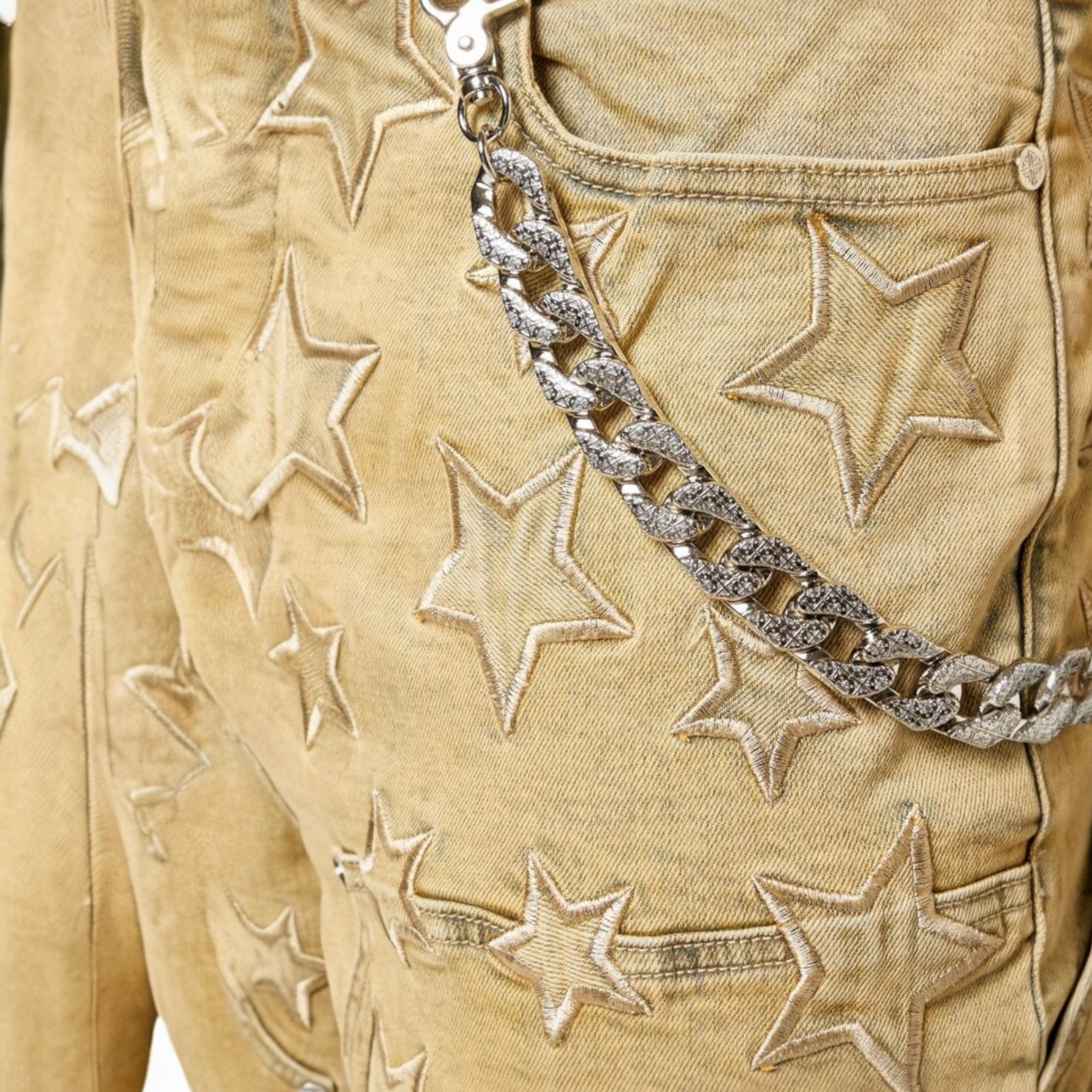 Guapi Vintage Stars Denim Shorts
