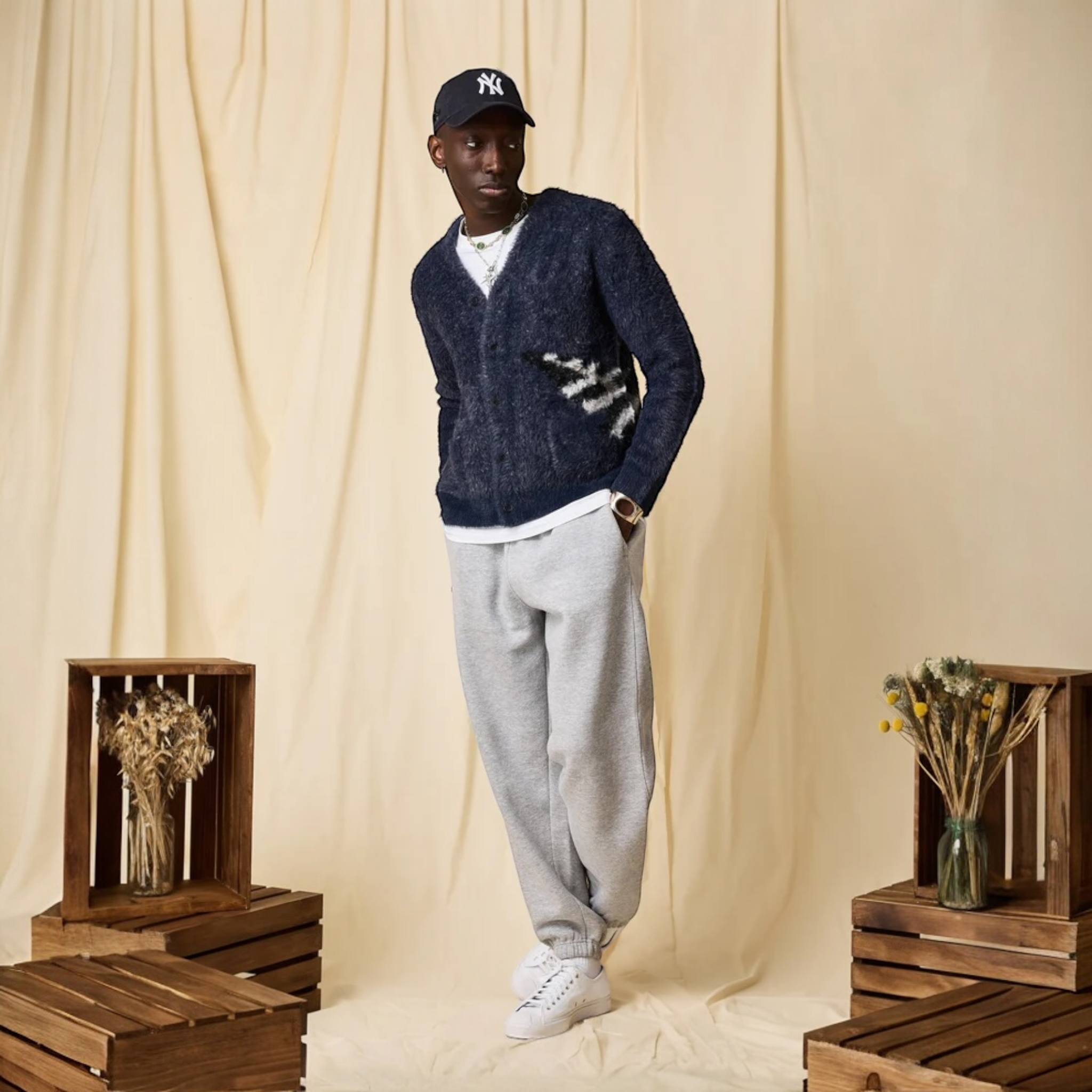 Paper Planes Fuzzy Cardigan