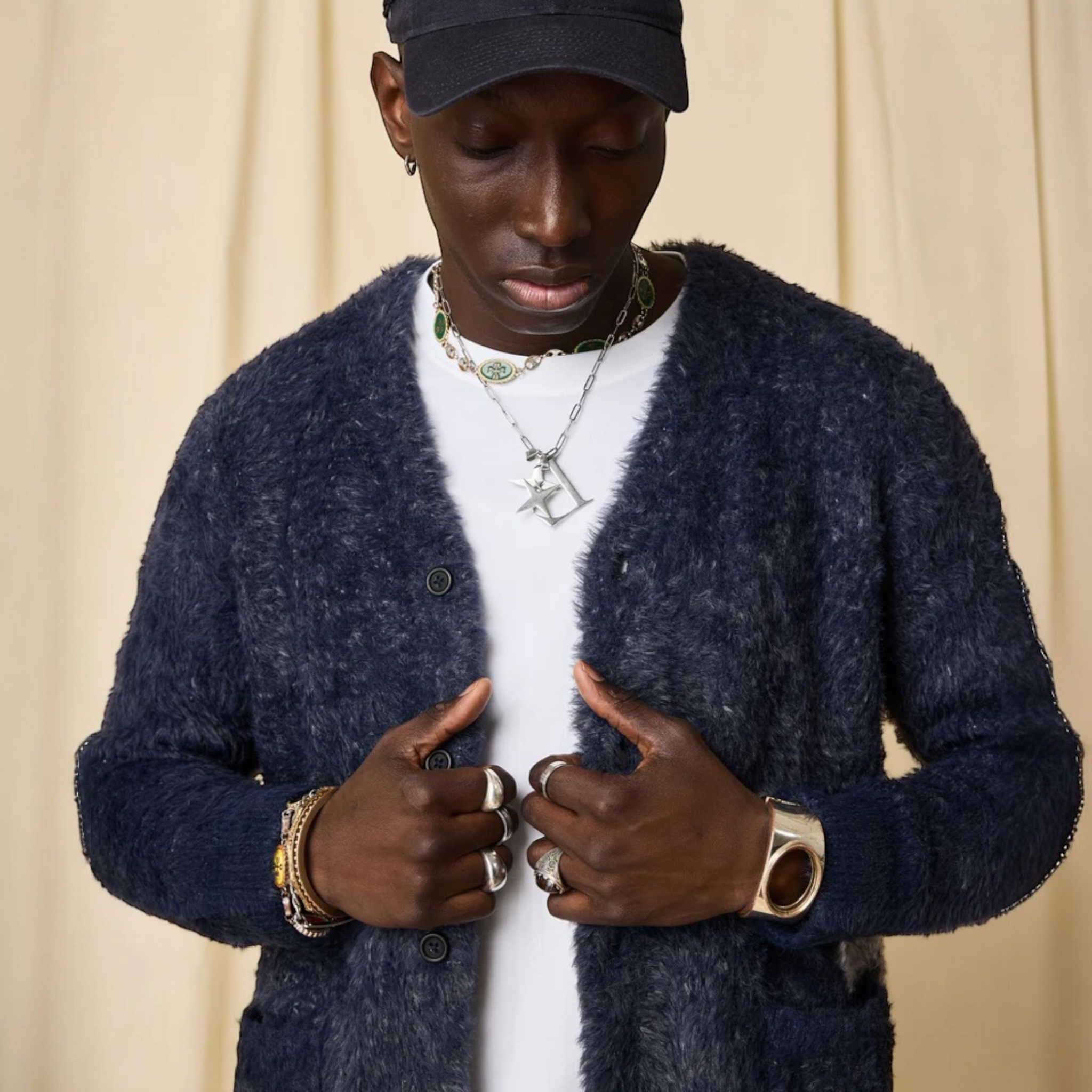 Paper Planes Fuzzy Cardigan