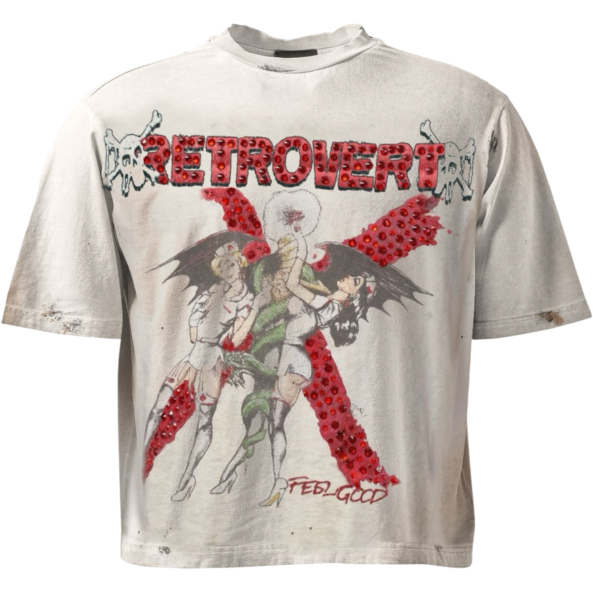 Retrovert Rhinestone Nurse T-Shirt