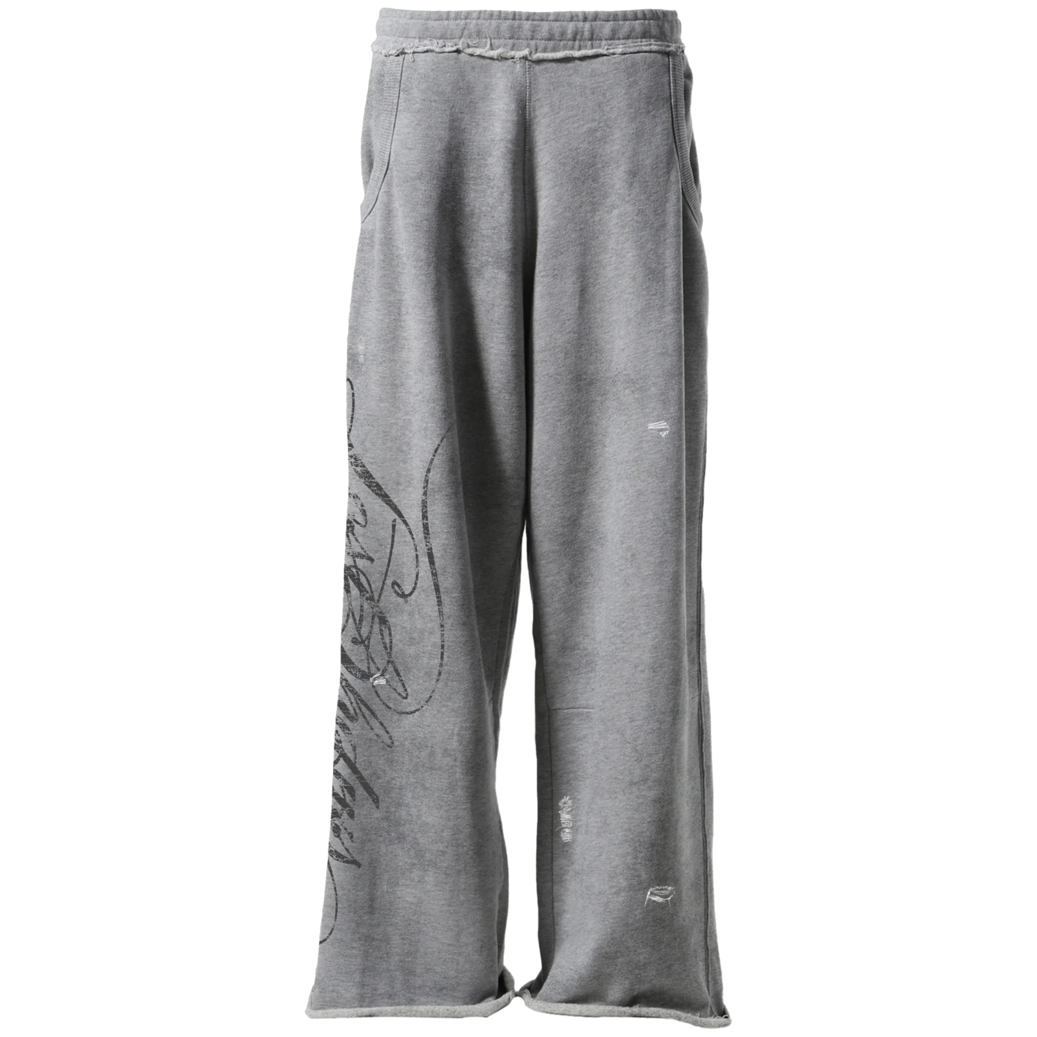 Lost Shdws Distressed Script Sweatpant (Grey)