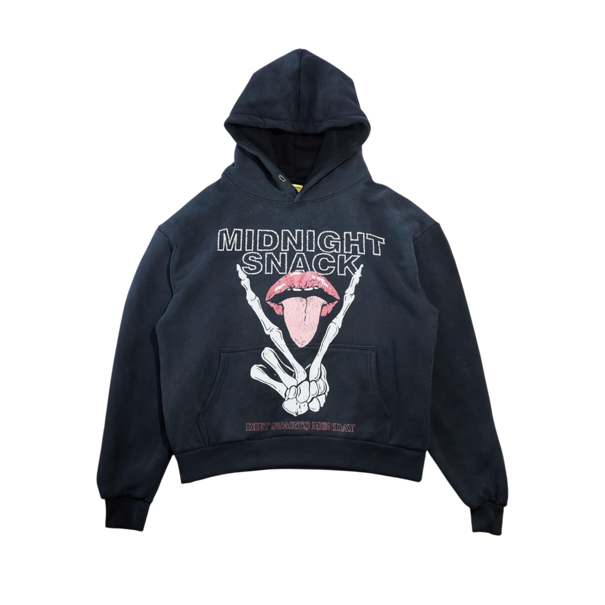 Diet Starts Monday Midnight Snack Hoodie-Vintage Black