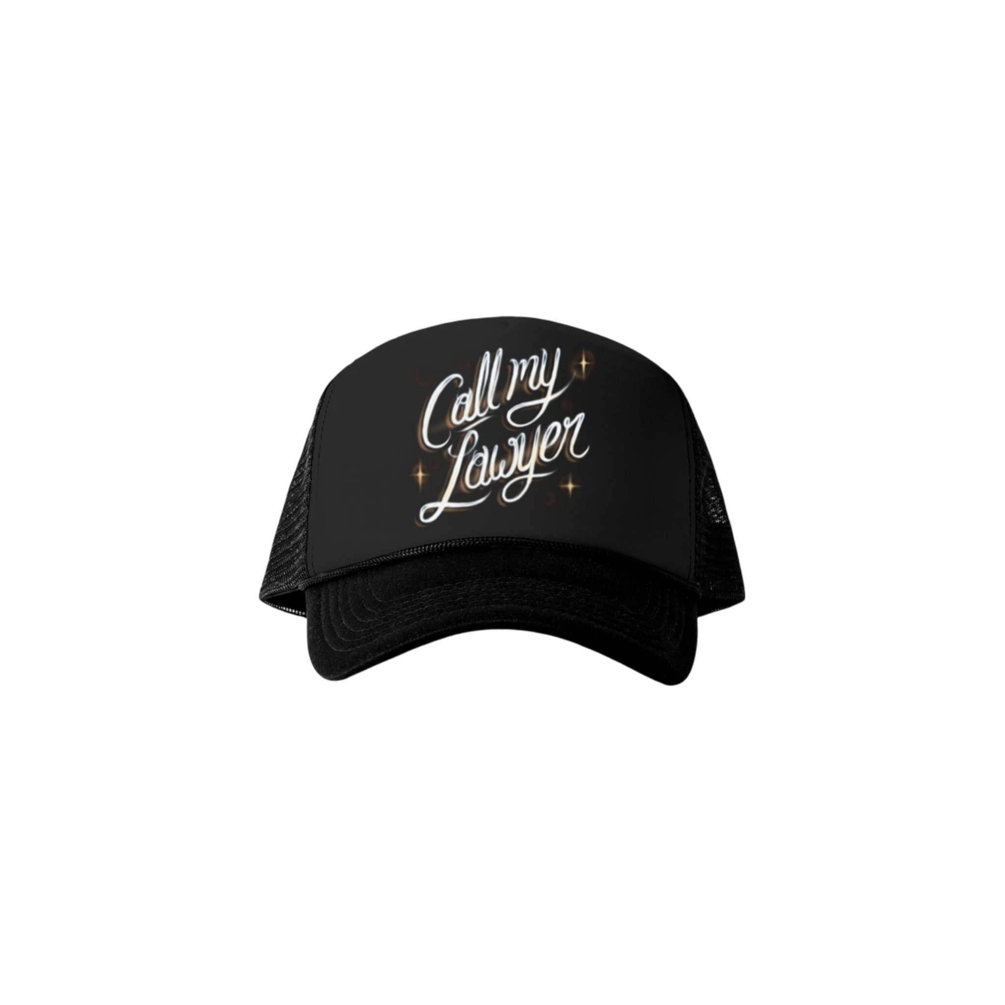 Market Call My Lawyer Airbrush Trucker Hat