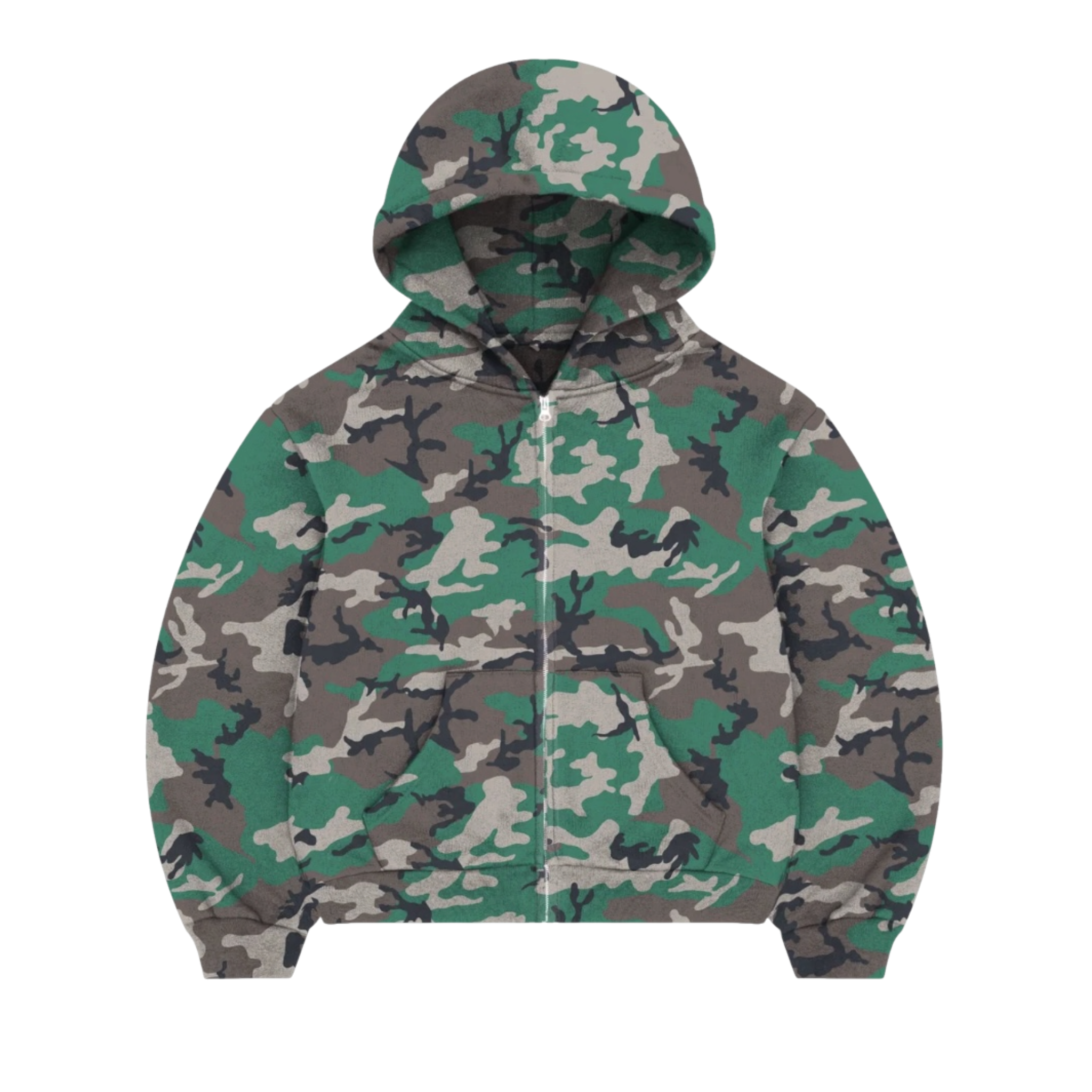 Woodland Camo Zip Hoodie
