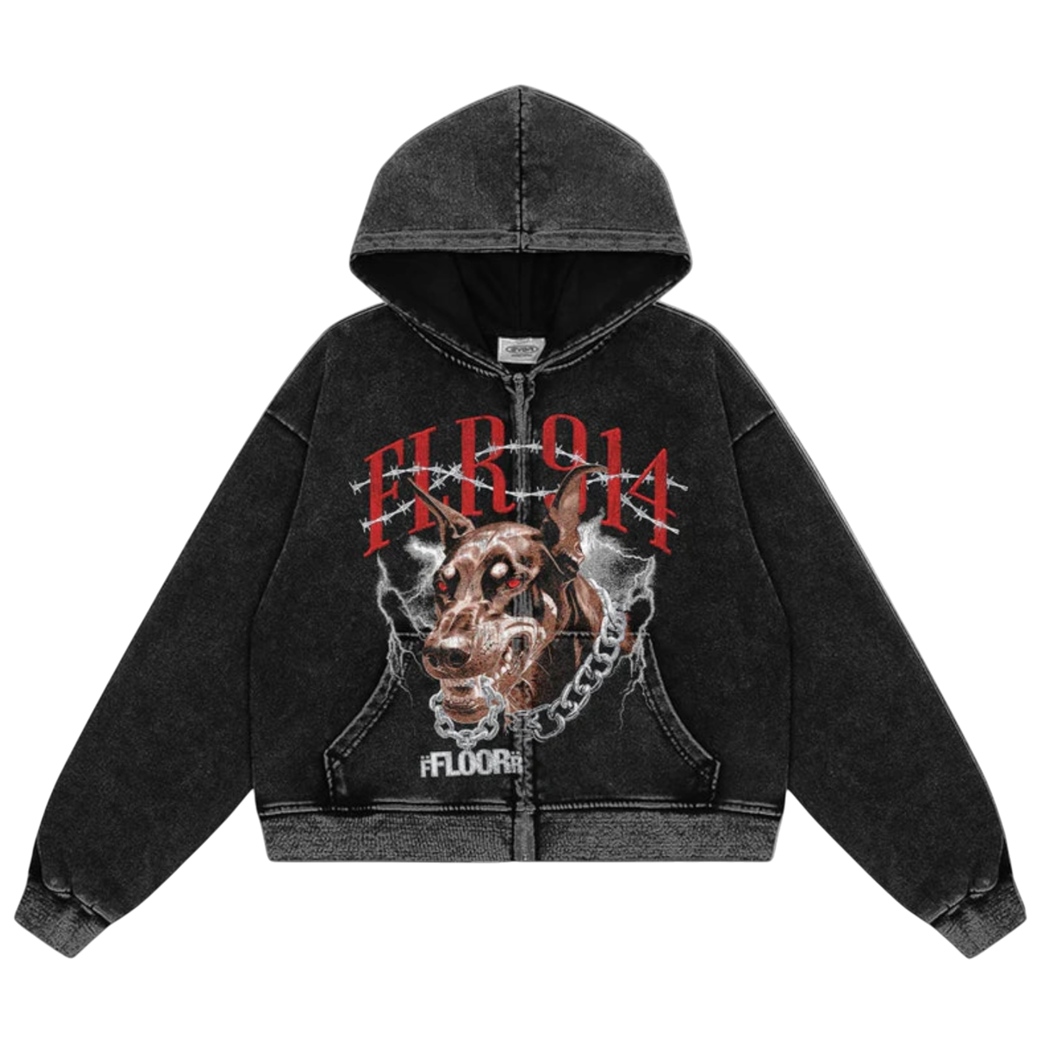 Floor914 Dog Chain Zip Up
