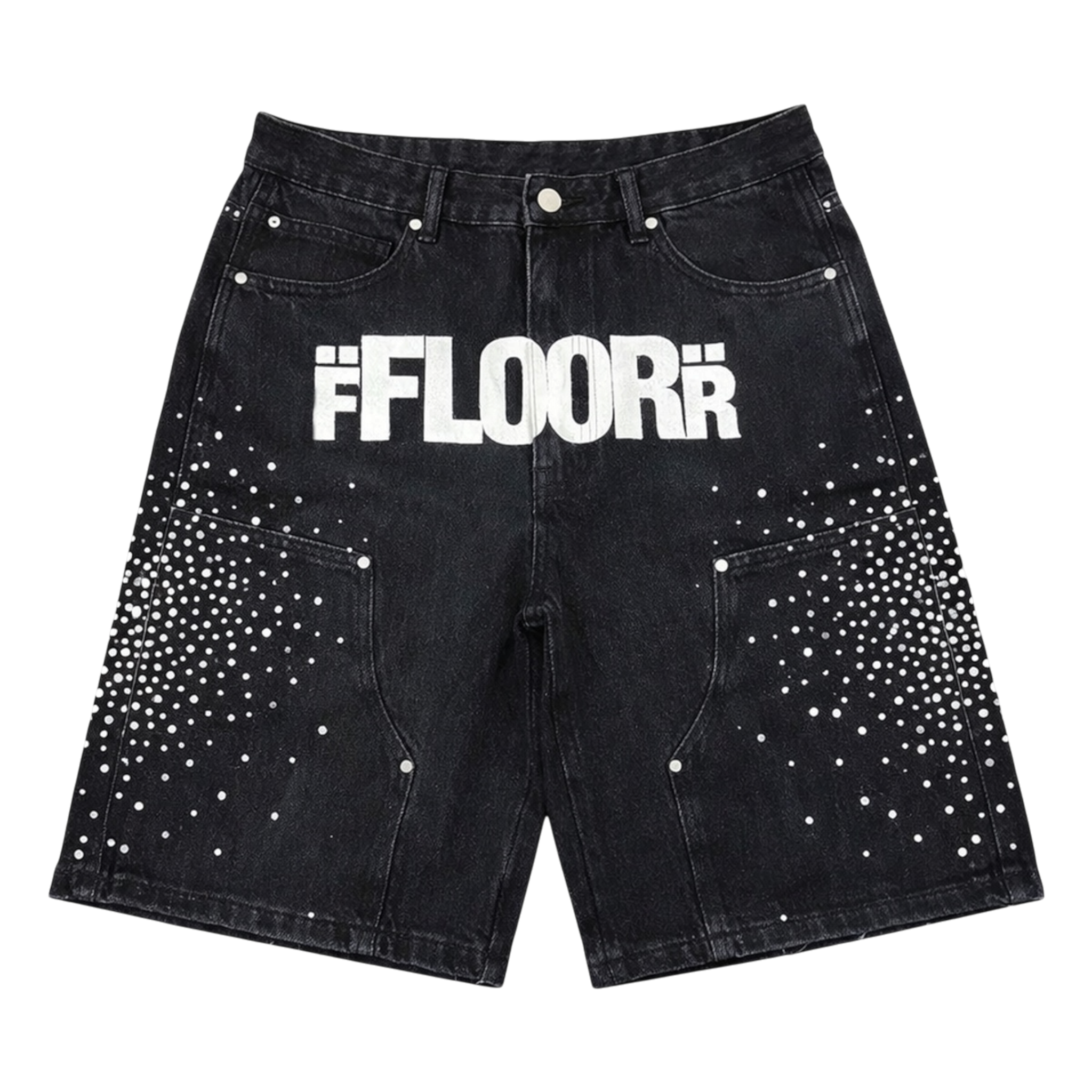 Floor914 Black Uniform Jorts