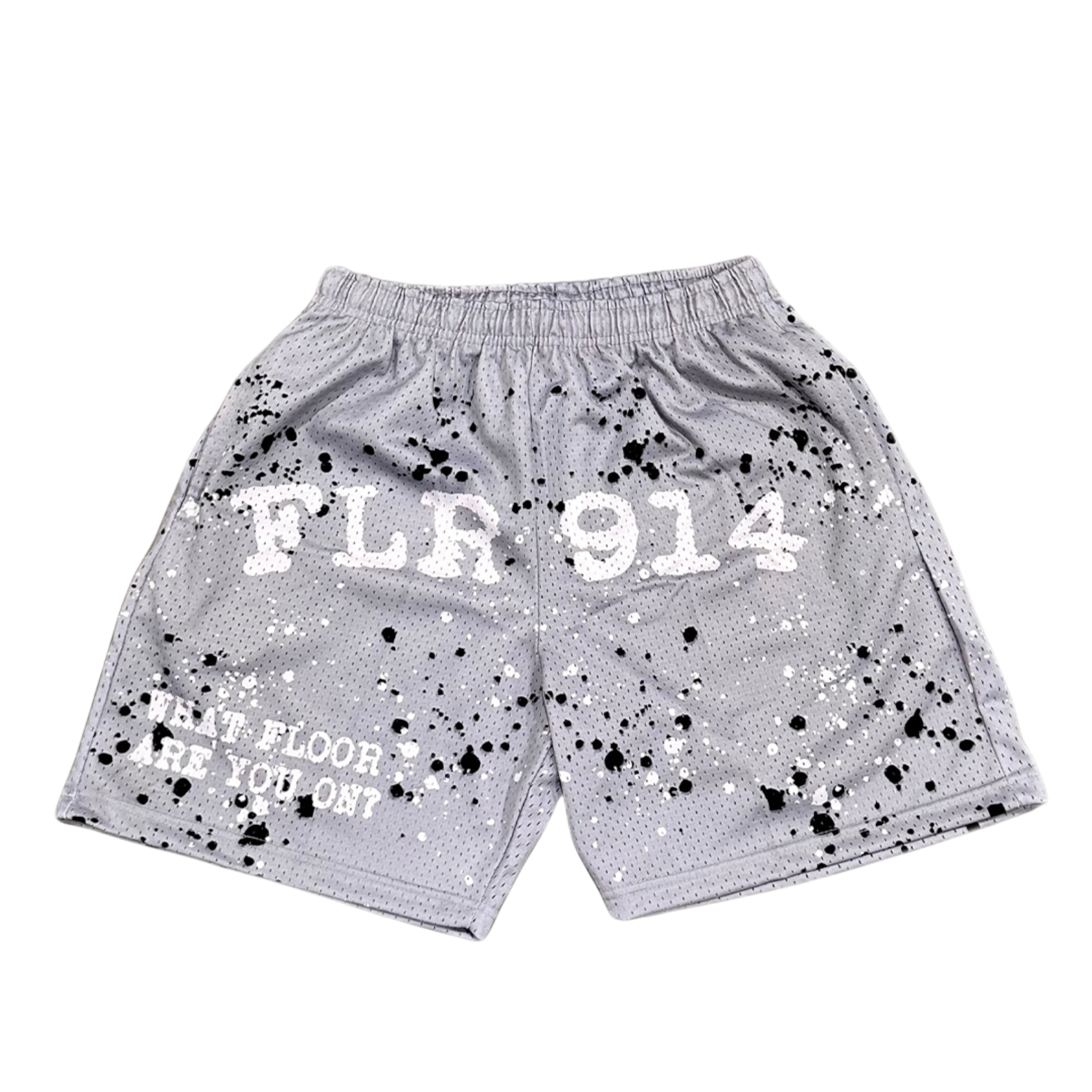 Floor914 Cement Grey Splatter Shorts