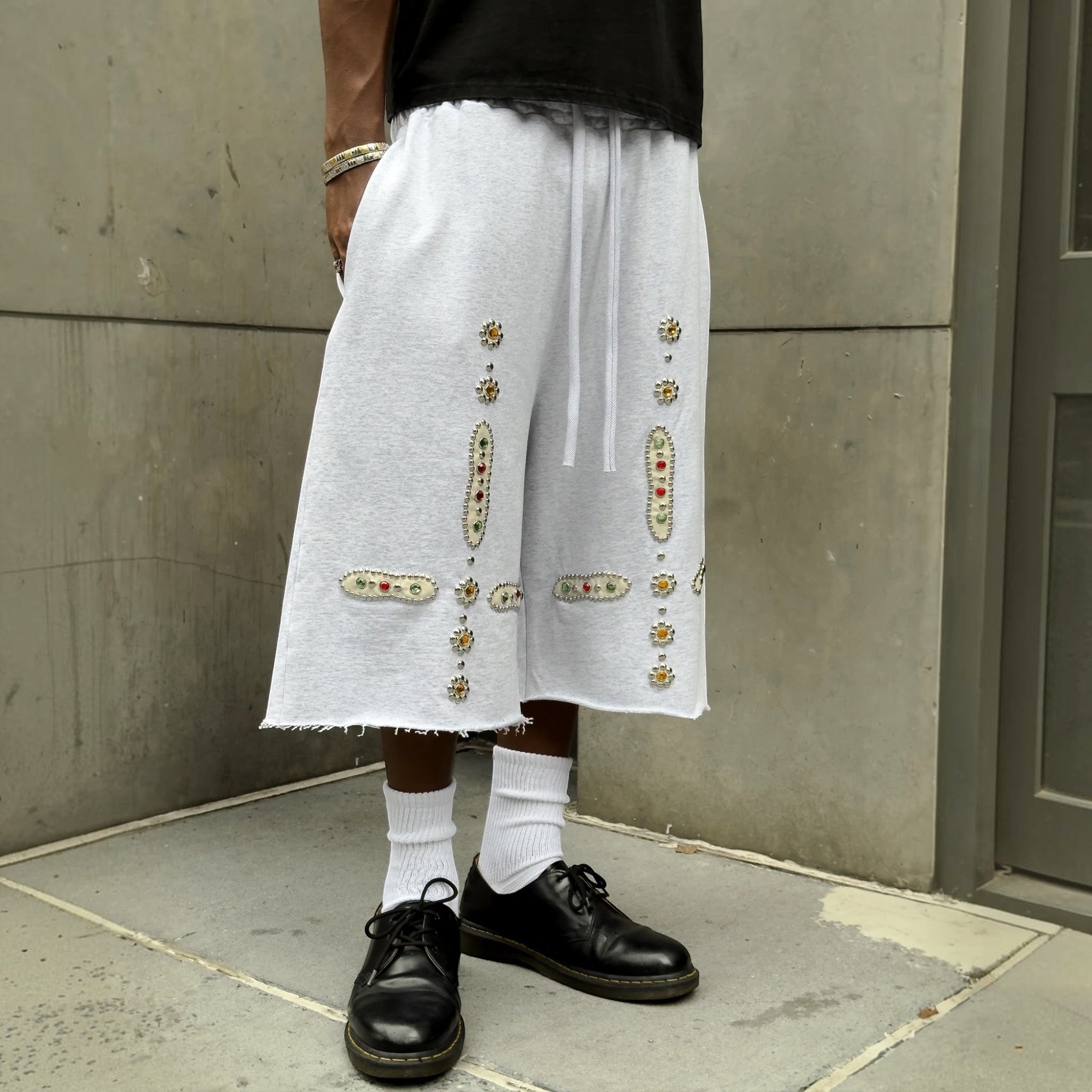 Bravest Studios Grey Sapphire Baggy Sweatshorts