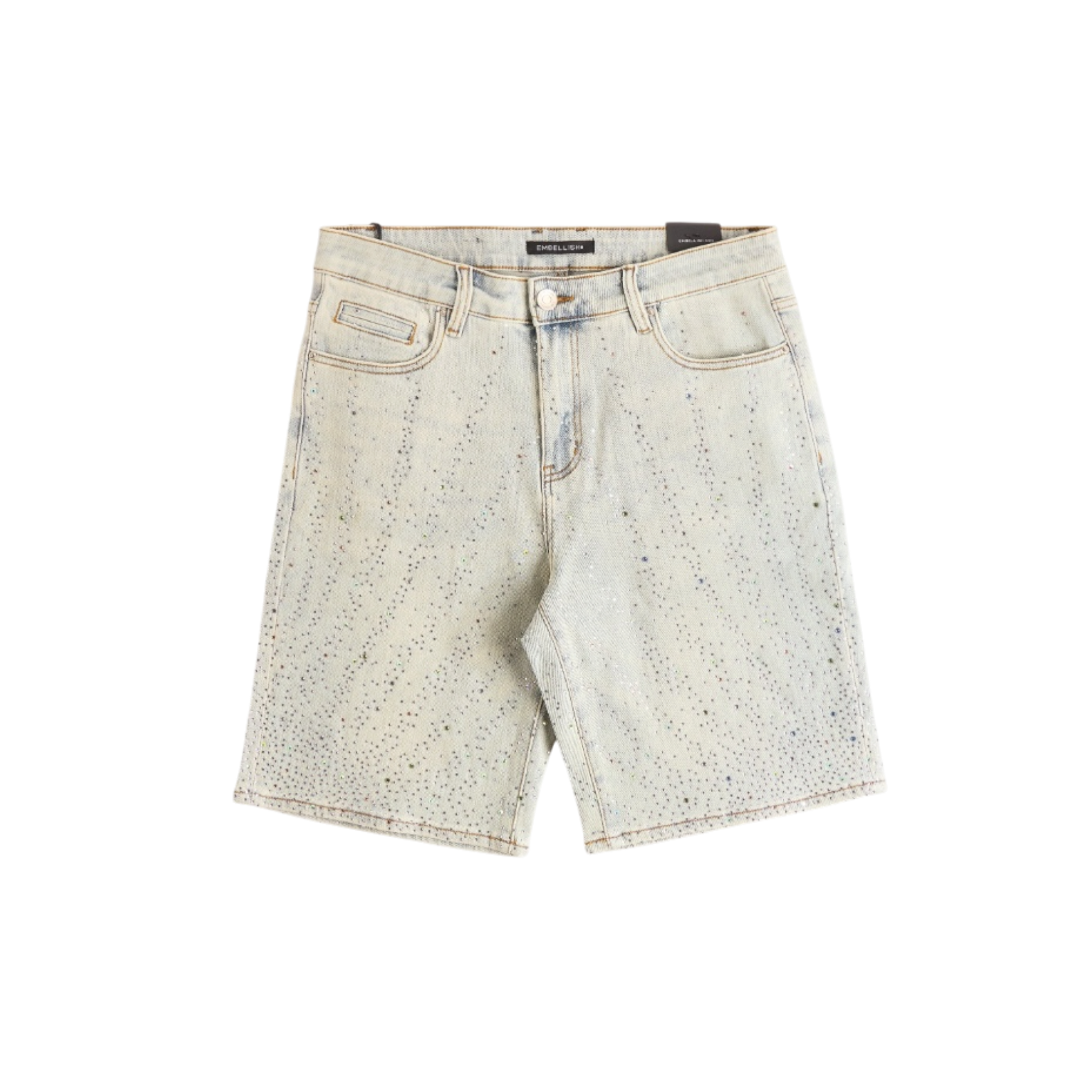 Embellish Bellaire Denim Shorts (Light Blue)