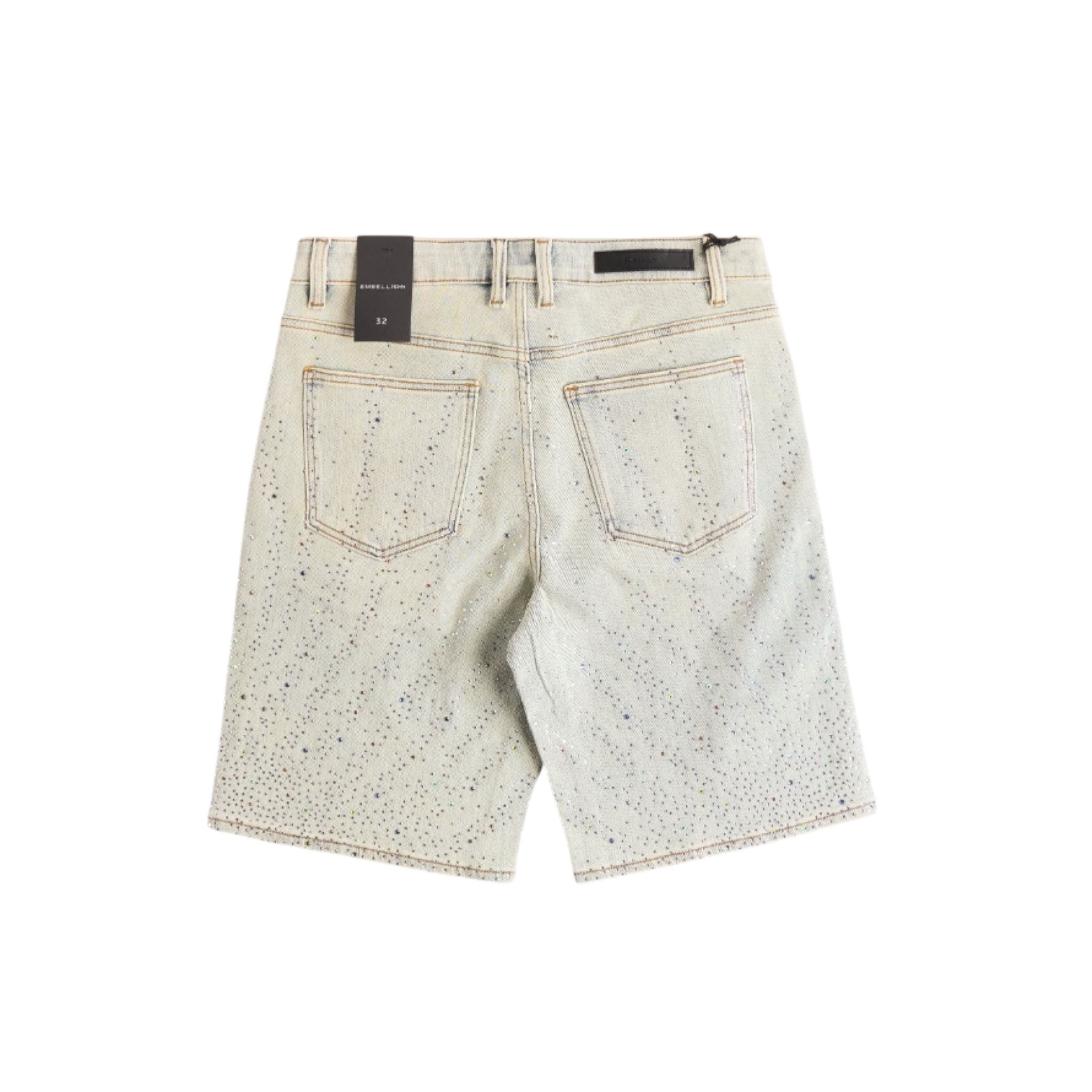 Embellish Bellaire Denim Shorts (Light Blue)