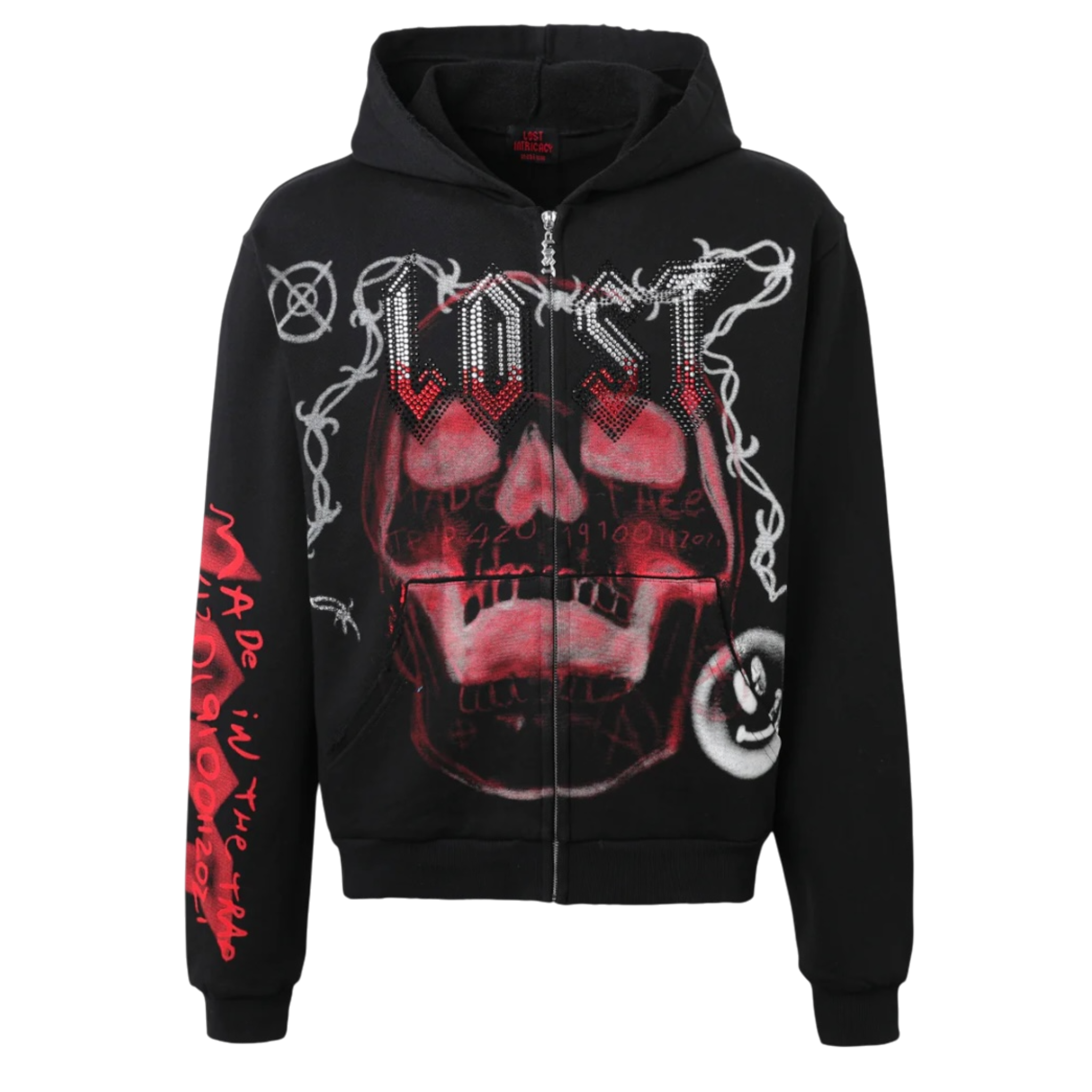 Lost Intricacy Skull Bound Zip Up