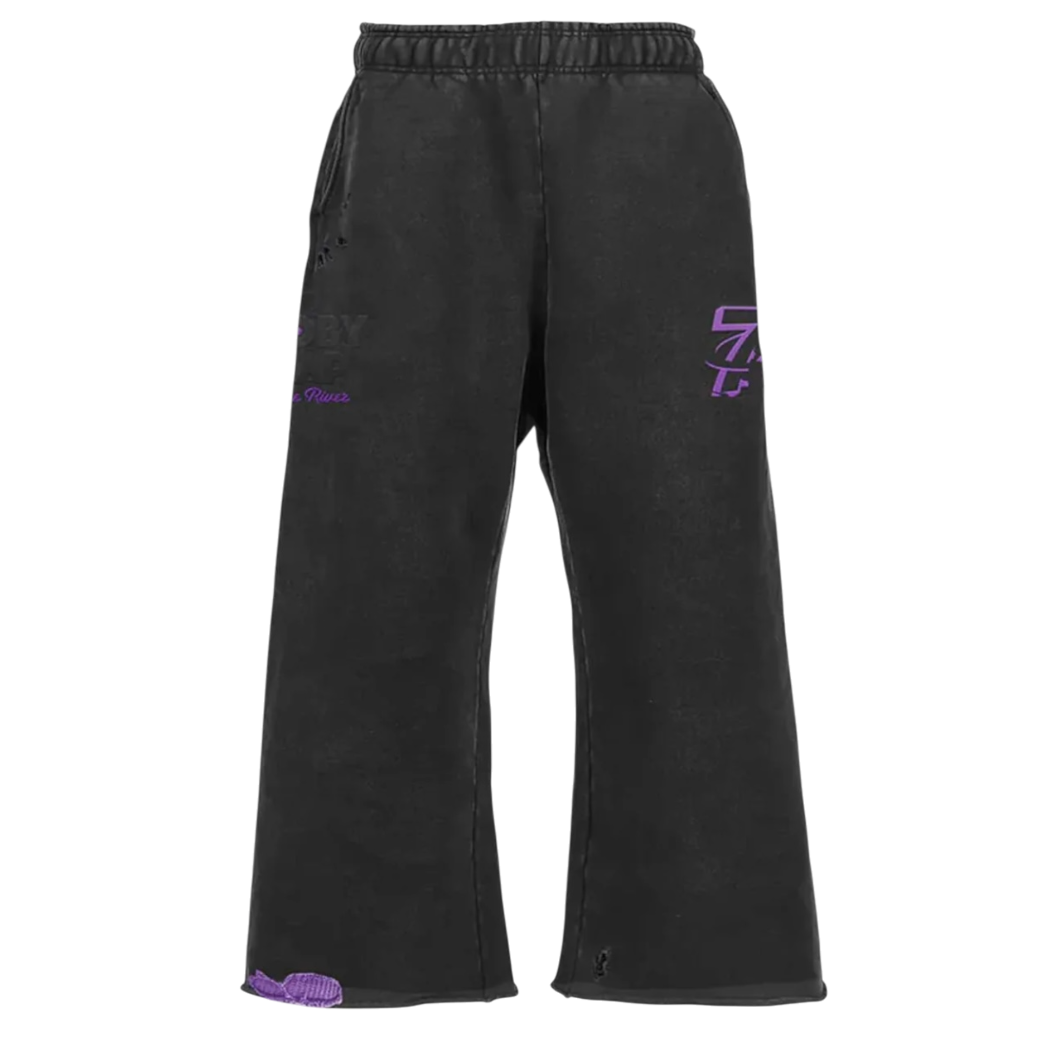 Triple Sevens x Booby Trap Heavy Sweatpants (Black/Purple)