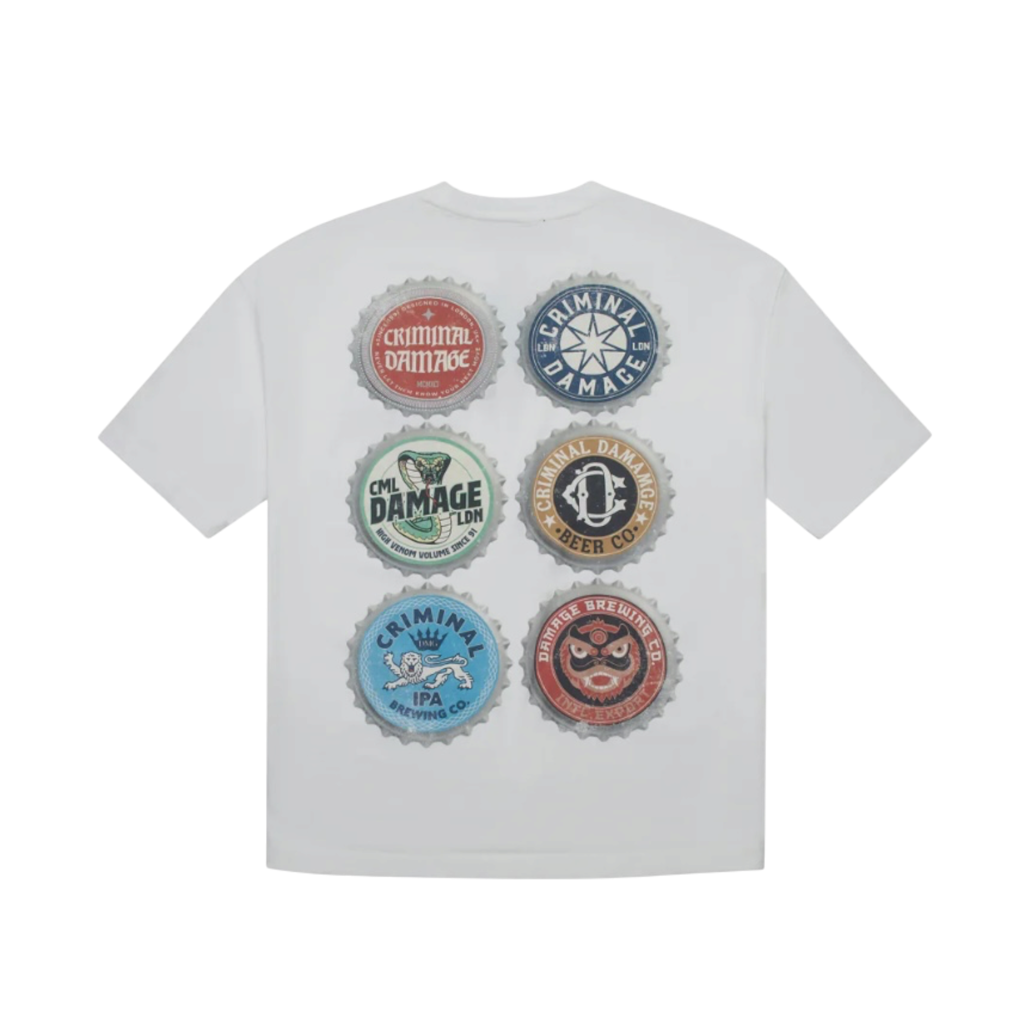 Criminal Damage Beer Bottle T-Shirt