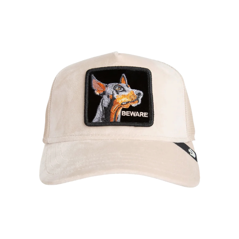Goorin Velour Beware Doberman Trucker Hat