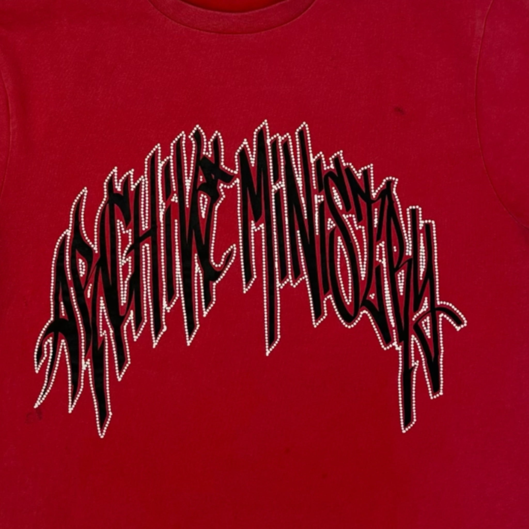 Archive Ministry Script Tee (Washed Red)