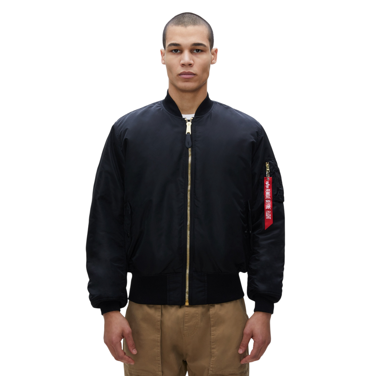 Alpha Industries MA-1 Heritage Fit Flight Jacket(Black)