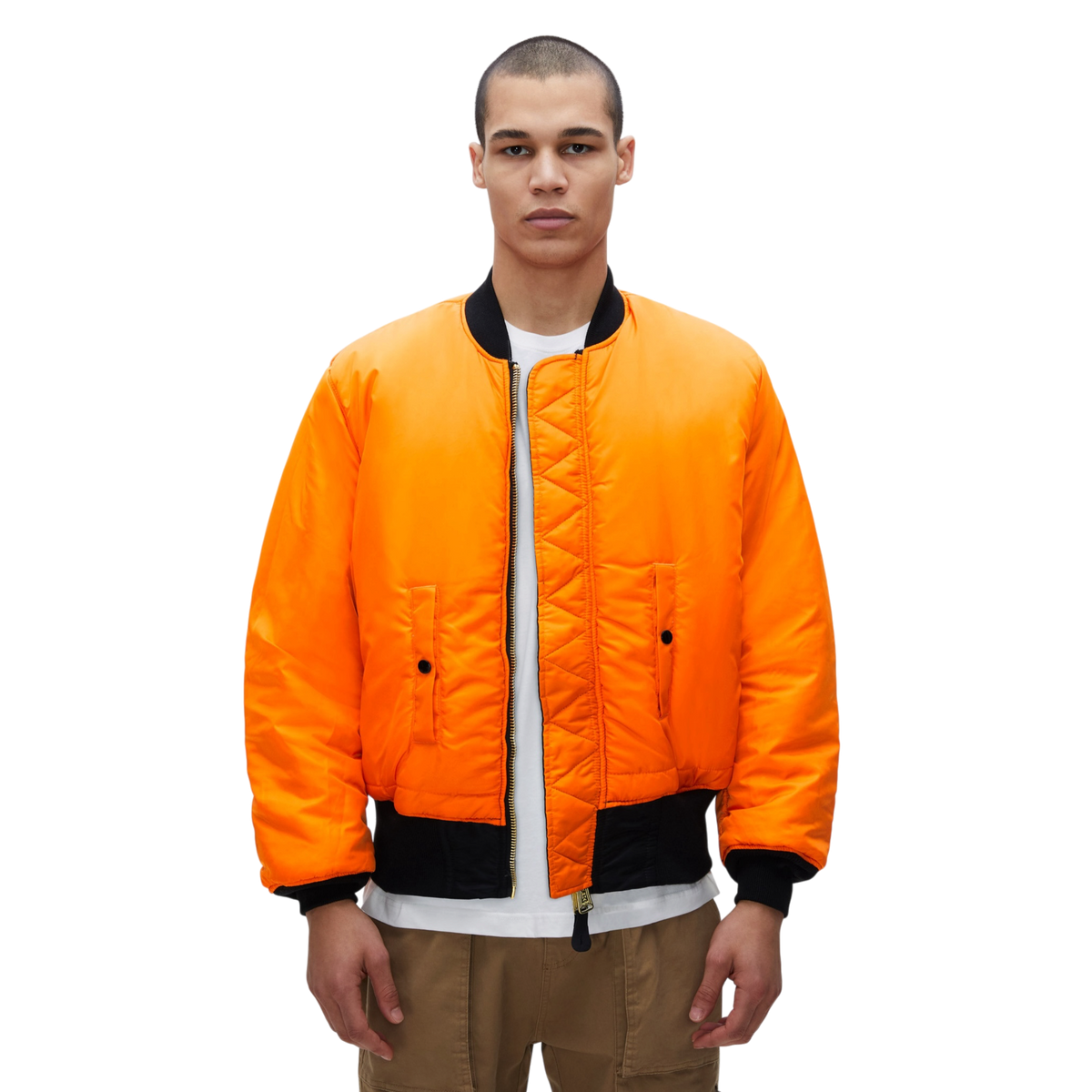 Alpha Industries MA-1 Heritage Fit Flight Jacket(Black)