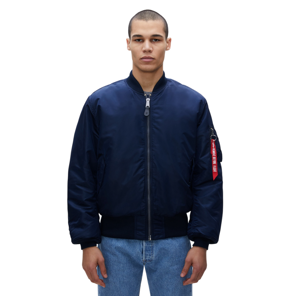 Alpha Industries MA-1 Heritage Fit Flight Jacket(Replica Blue)