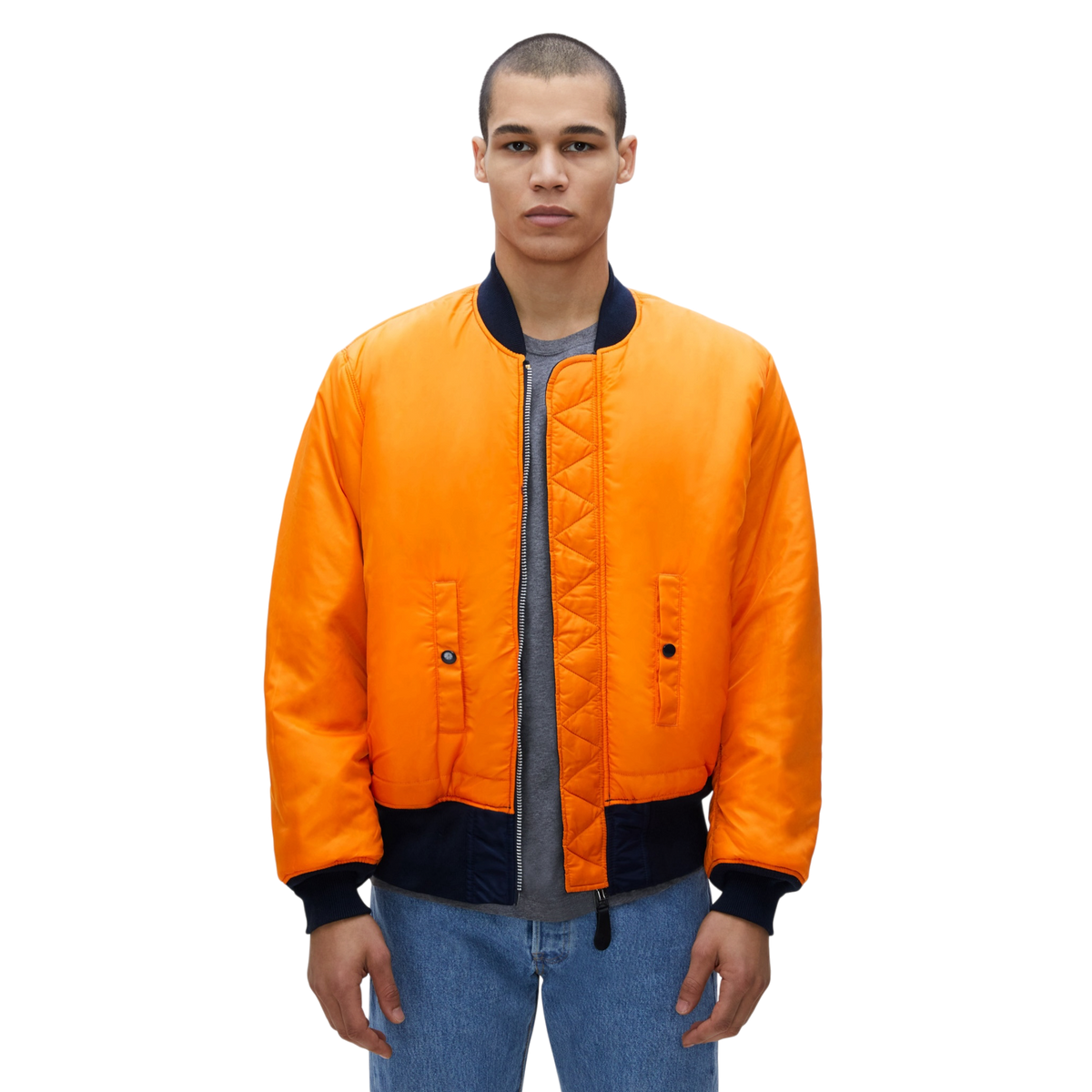 Alpha Industries MA-1 Heritage Fit Flight Jacket(Replica Blue)
